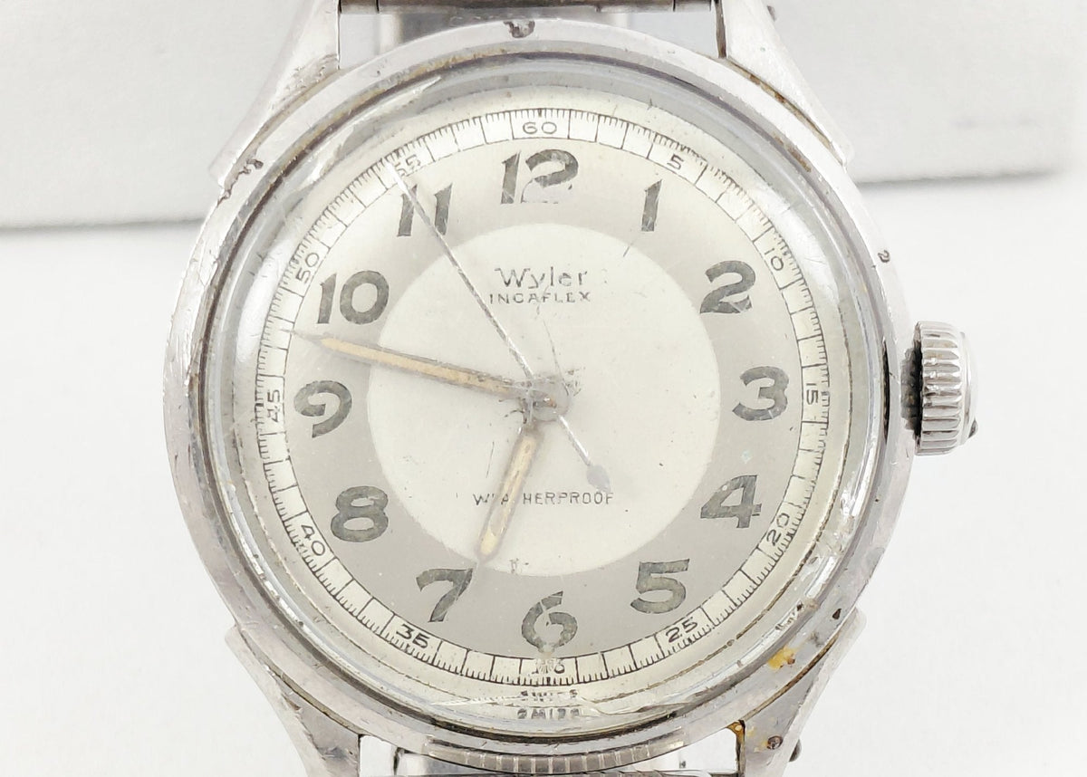 1950s Wyler Incaflex Waterproof — photo: ShopGoodwill listing (seller: Goodwill Industries of the Columbia Willamette)