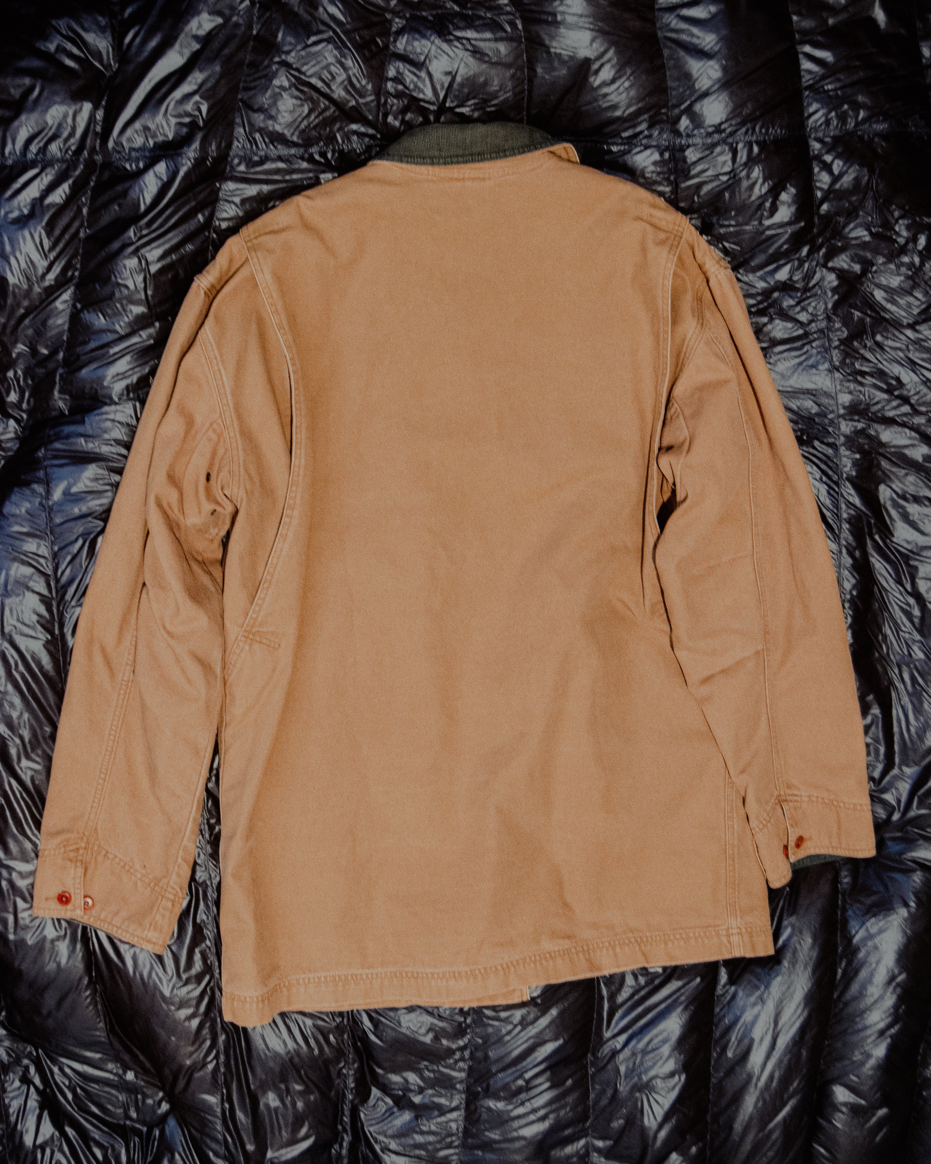 L.L. Bean Heritage Bundle: Vintage Tan Canvas Barn Coat (Size Large, Oversized Fit) & 1990s Swiss Field Watch