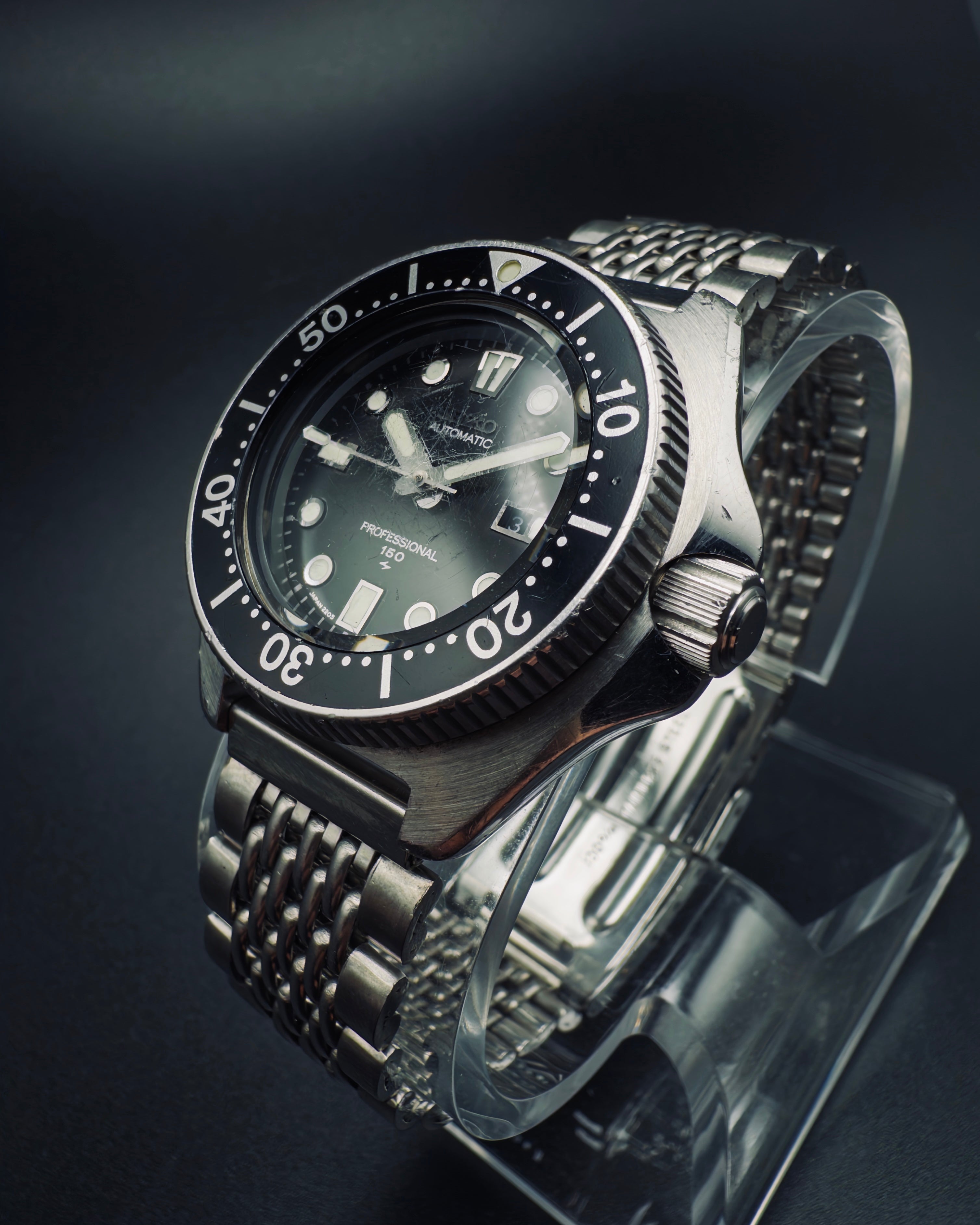 1970s Seiko 2205-0760 "Mini Apocalypse Now" Professional Hi-Beat Diver - Beads of Rice Bracelet