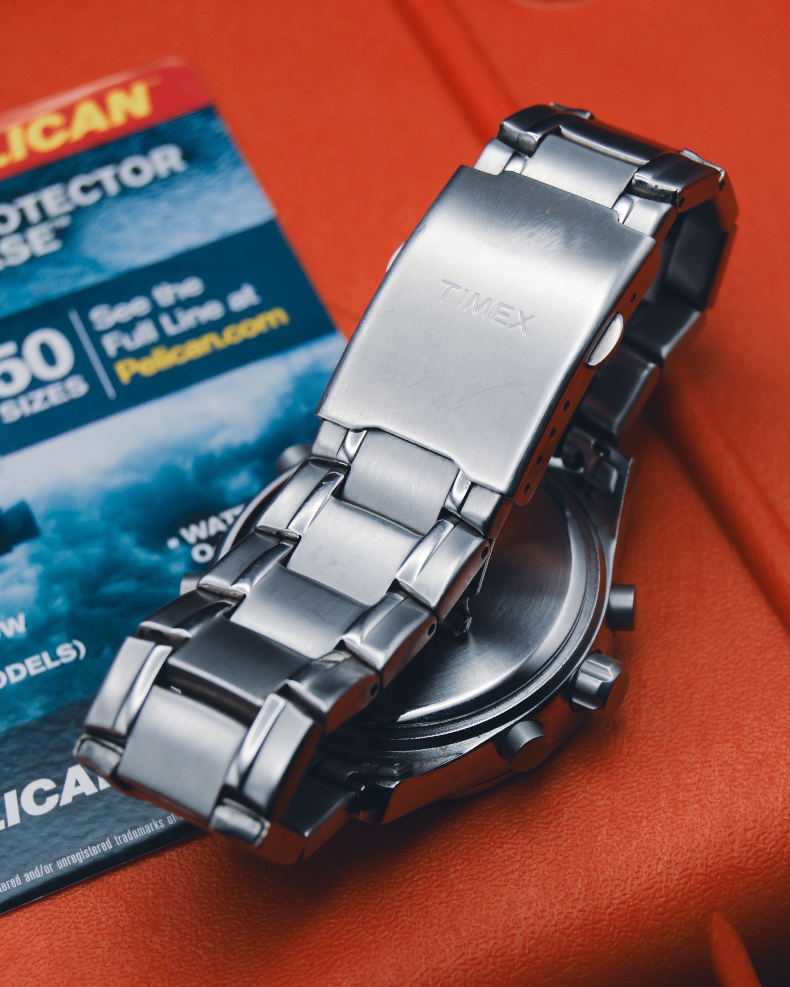 Timex Ana-Digi "Smiley" Hybrid Watch - Stainless Steel Alarm Chronograph - Indiglo - Y2K Era