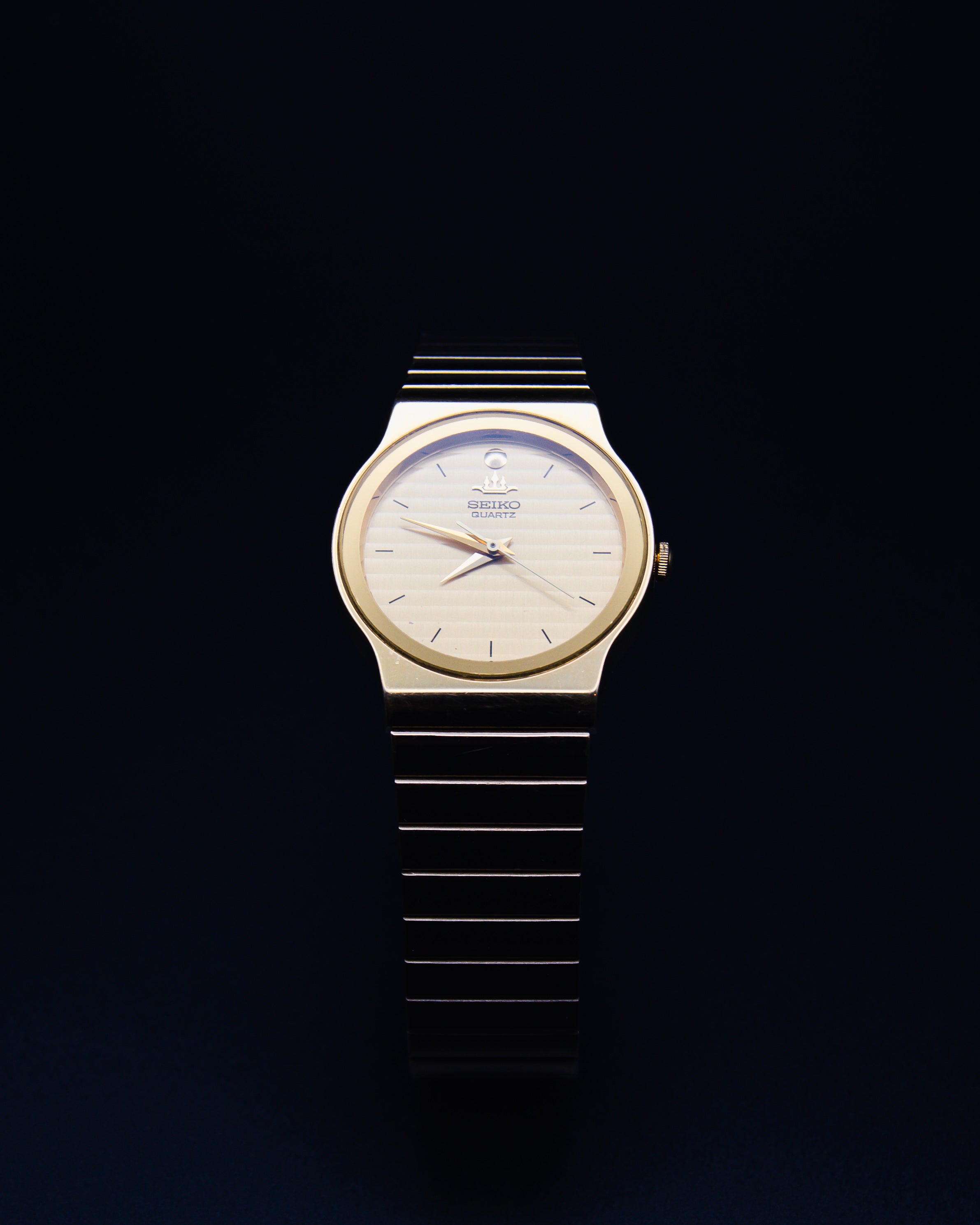 Vintage Seiko Galaxy 5Y91-6010 - Suwa Factory - Piaget Style Tapestry Dial - Genta Integrated Bracelet