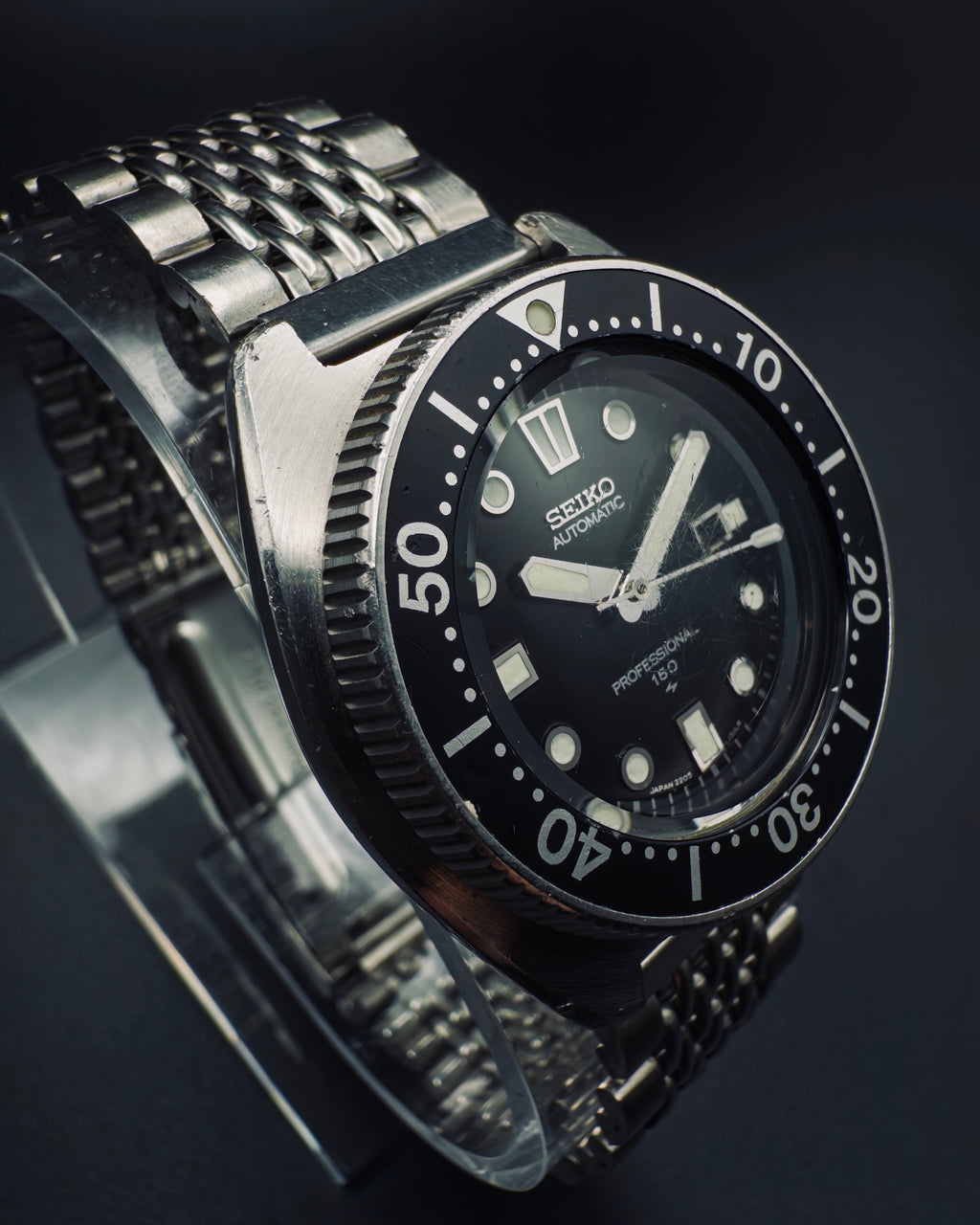 1970s Seiko 2205-0760 "Mini Apocalypse Now" Professional Hi-Beat Diver - Beads of Rice Bracelet