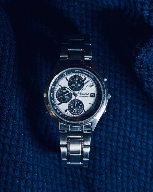 1990s Seiko "Panda" Alarm Chronograph (Ref. 7C60) Neo-Vintage Industrial Design | 7T32 Movement | NOS Bracelet