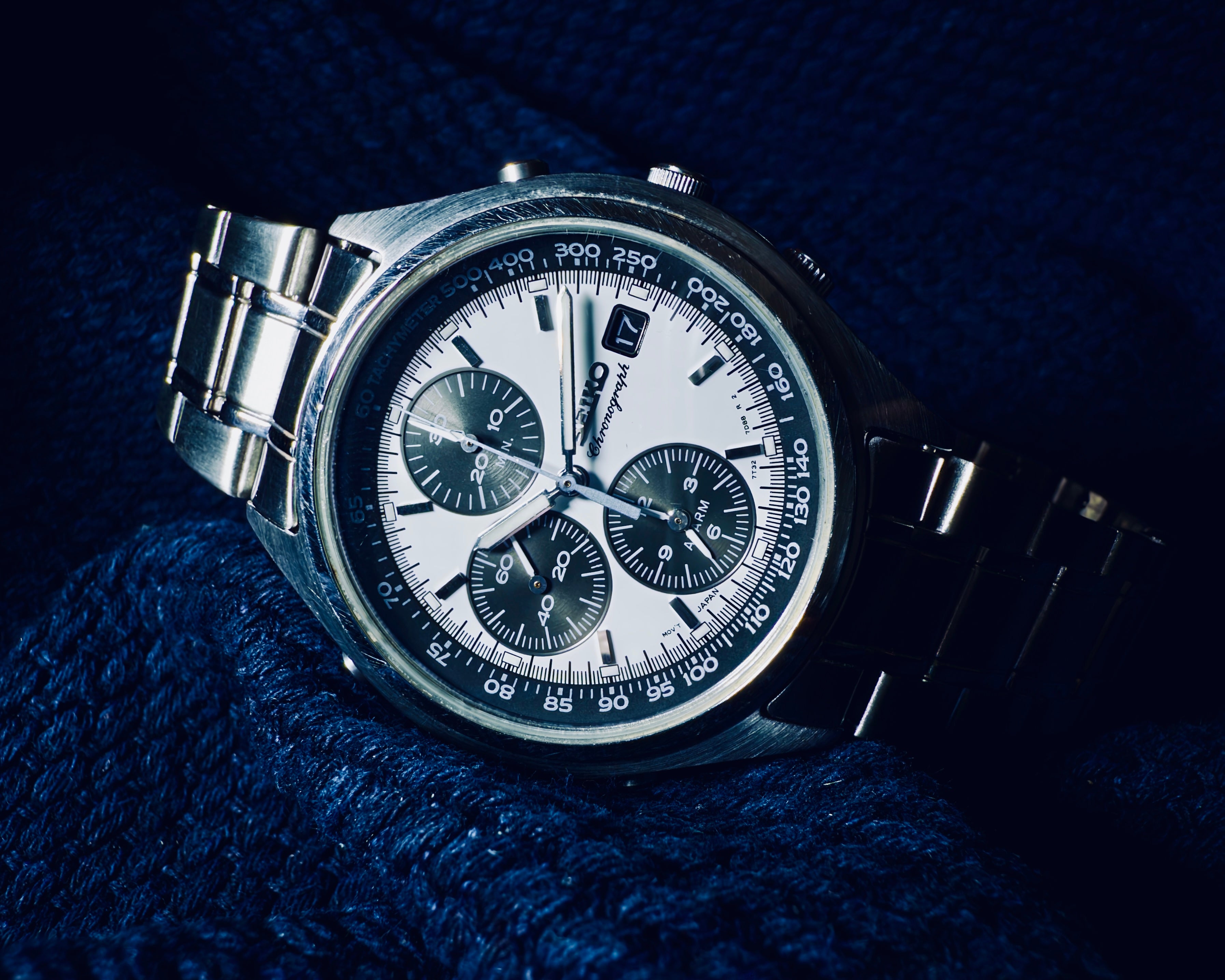 1990s Seiko "Panda" Alarm Chronograph (Ref. 7C60) Neo-Vintage Industrial Design | 7T32 Movement | NOS Bracelet