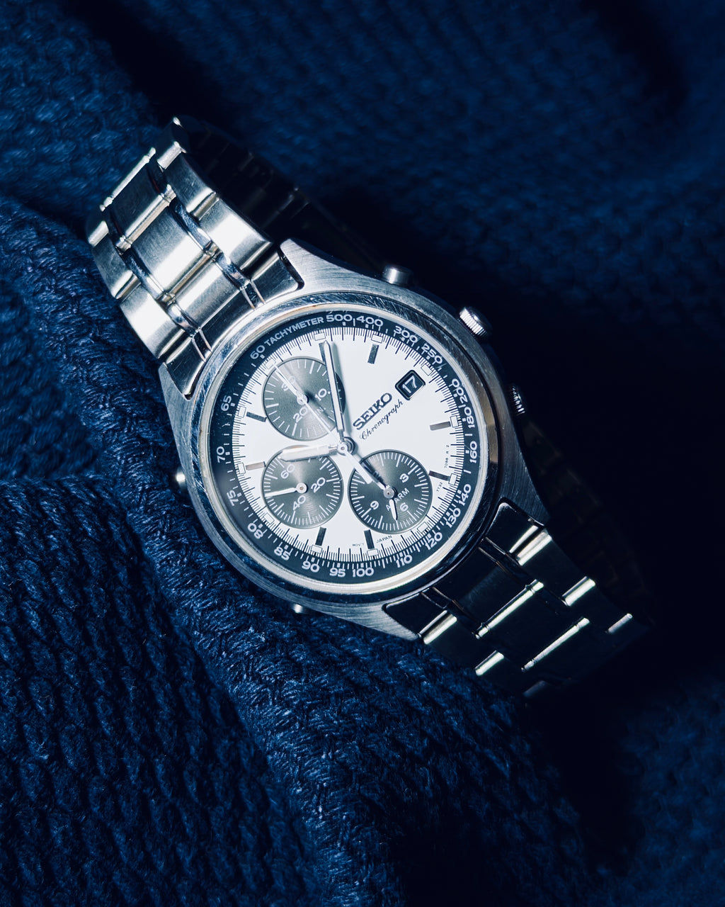 1990s Seiko "Panda" Alarm Chronograph (Ref. 7C60) Neo-Vintage Industrial Design | 7T32 Movement | NOS Bracelet