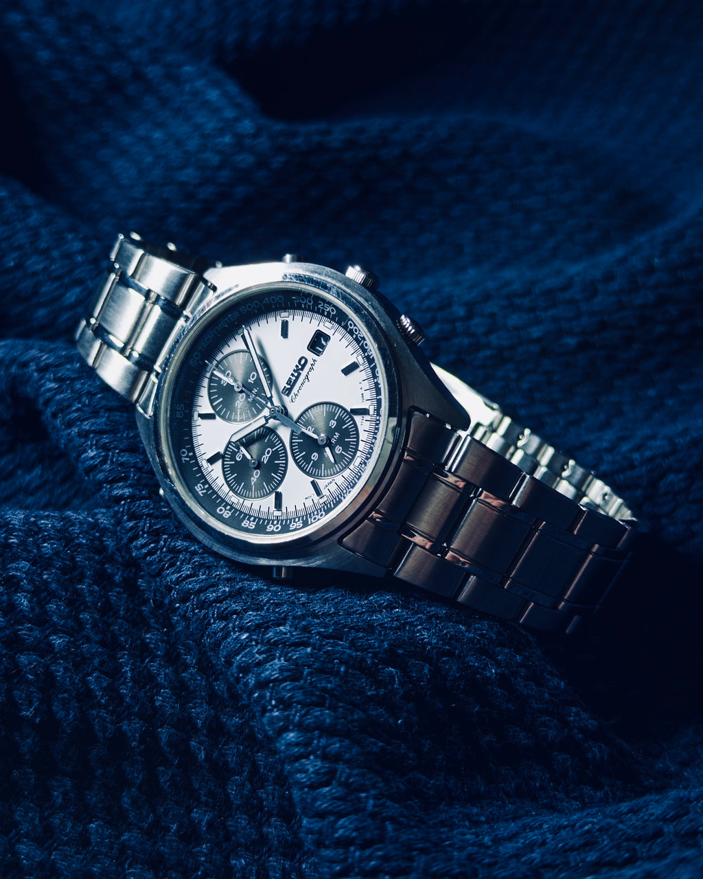 1990s Seiko "Panda" Alarm Chronograph (Ref. 7C60) Neo-Vintage Industrial Design | 7T32 Movement | NOS Bracelet