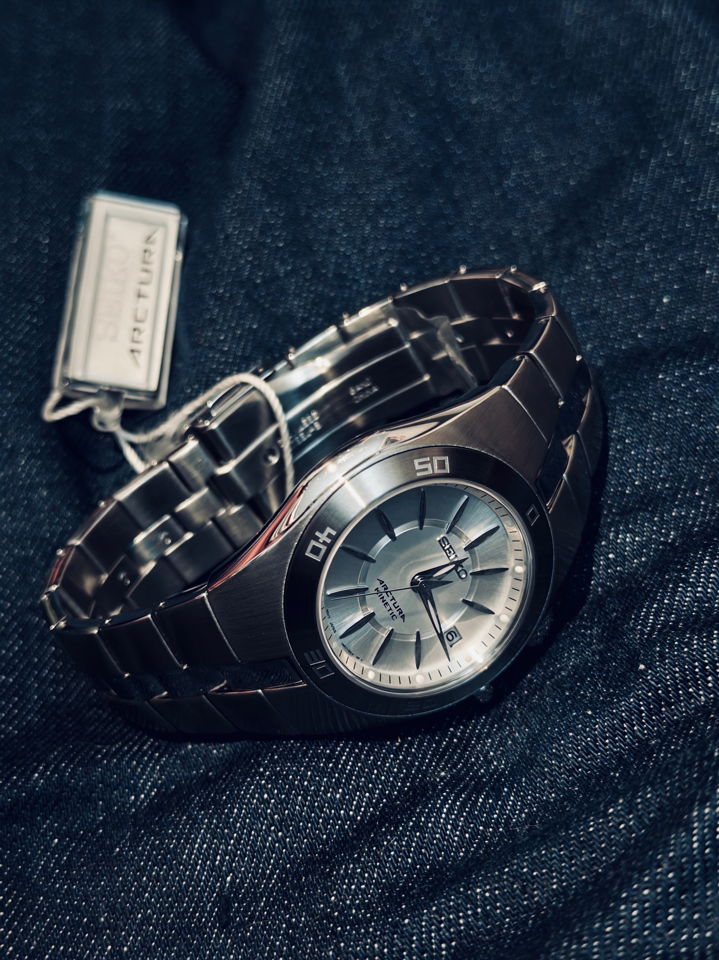 NOS Seiko Arctura Kinetic (Ref. 5M62-0AL0) - Brand New In Box - Jorg Hysek Design