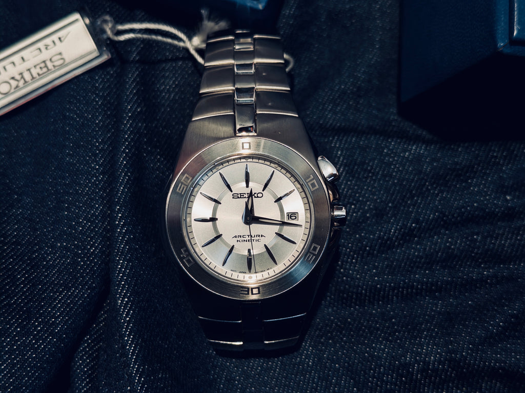NOS Seiko Arctura Kinetic (Ref. 5M62-0AL0) - Brand New In Box - Jorg Hysek Design