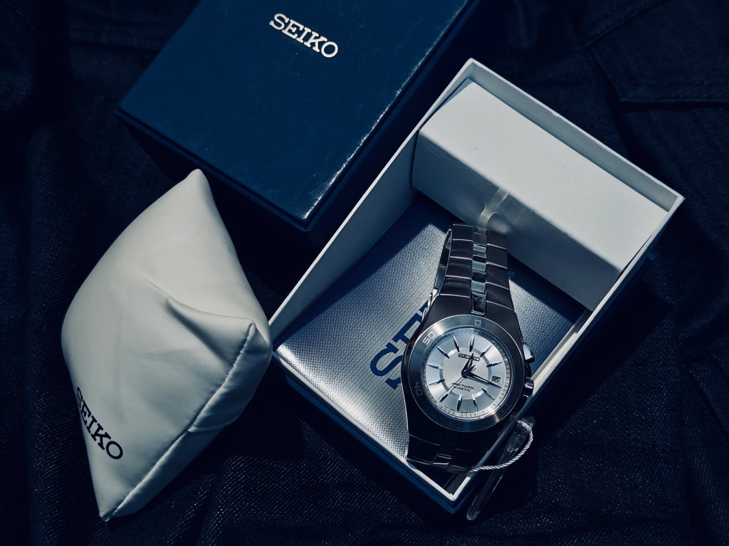 NOS Seiko Arctura Kinetic (Ref. 5M62-0AL0) - Brand New In Box - Jorg Hysek Design