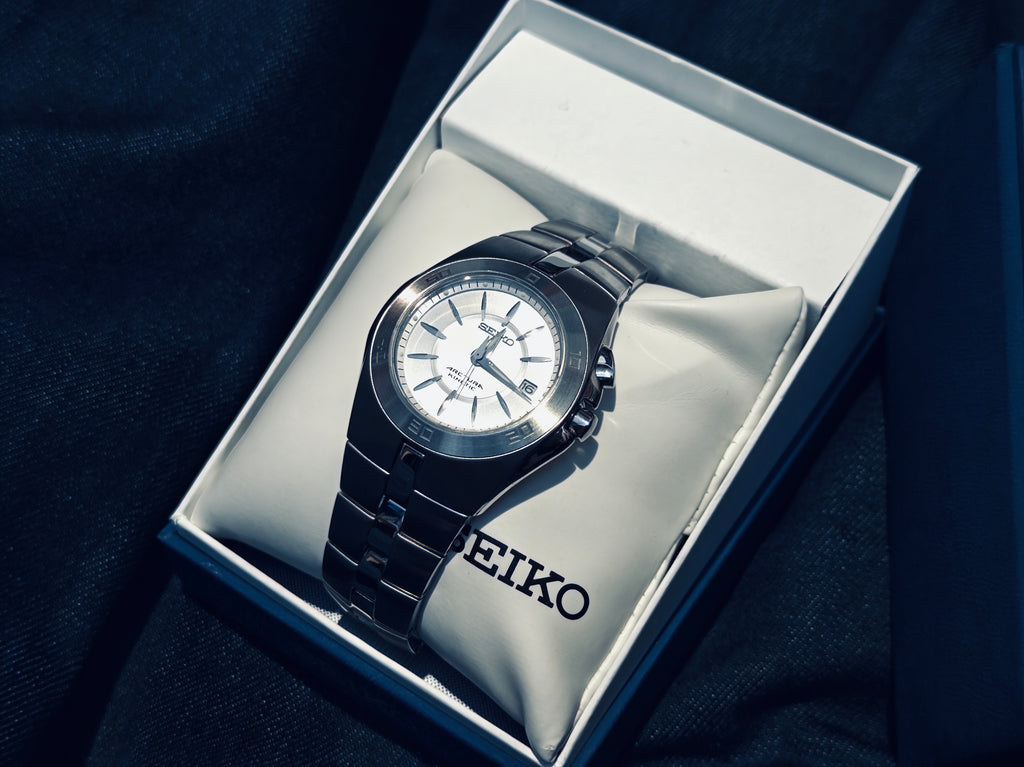 NOS Seiko Arctura Kinetic (Ref. 5M62-0AL0) - Brand New In Box - Jorg Hysek Design
