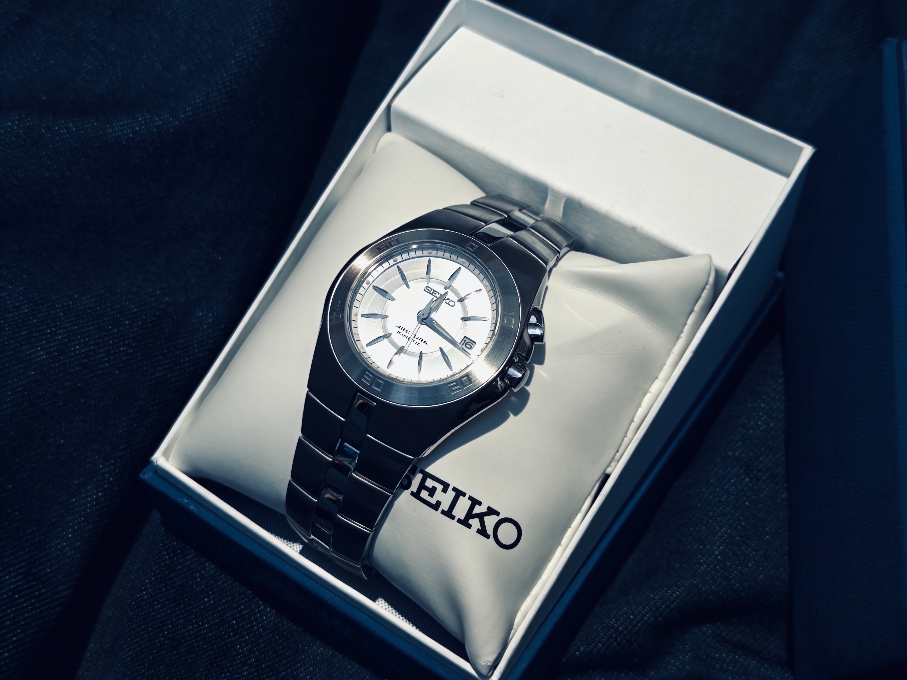 NOS Seiko Arctura Kinetic (Ref. 5M62-0AL0) - Brand New In Box - Jorg Hysek Design