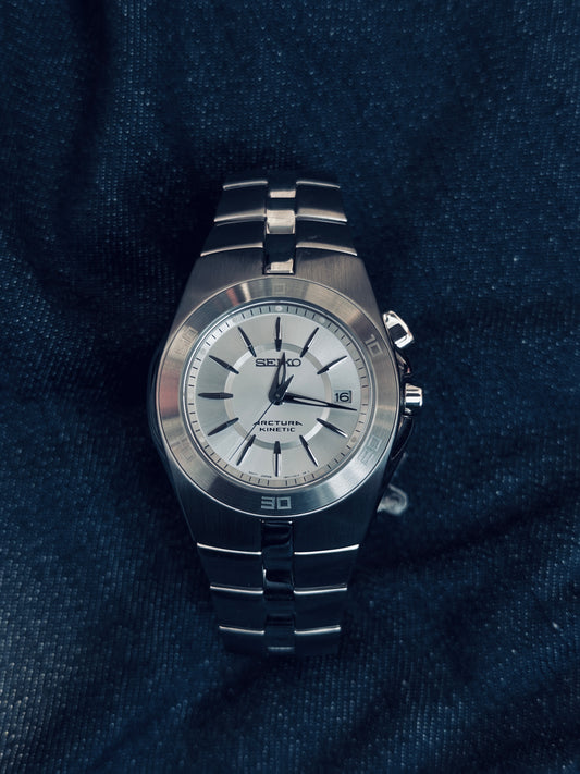 NOS Seiko Arctura Kinetic (Ref. 5M62-0AL0) - Brand New In Box - Jorg Hysek Design